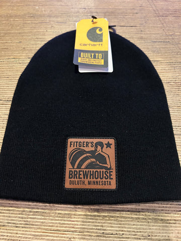 Fitgers Brewhouse/ CARHARTT Black Beanie Hat-40%OFF (WINTER CLEARANCE)