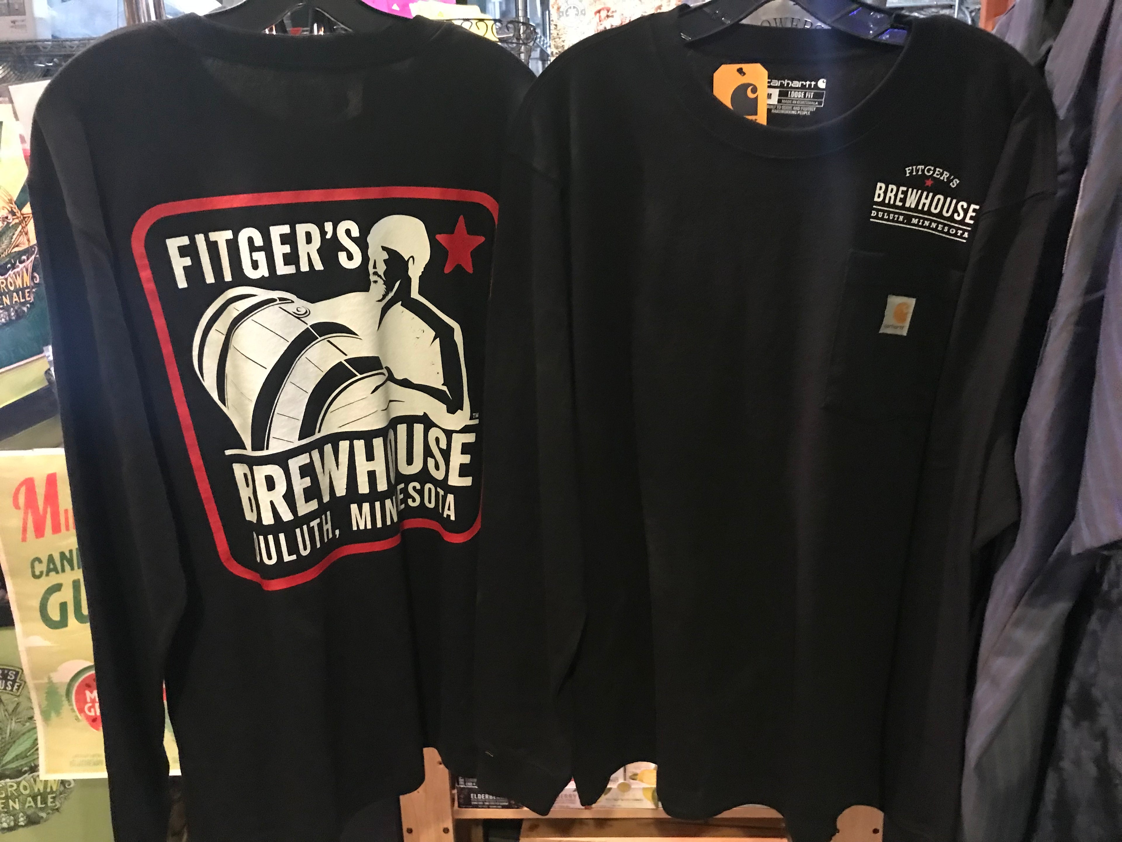 New Black Carhartt Long-sleeve shirt with Huge Kegman Logo on the back