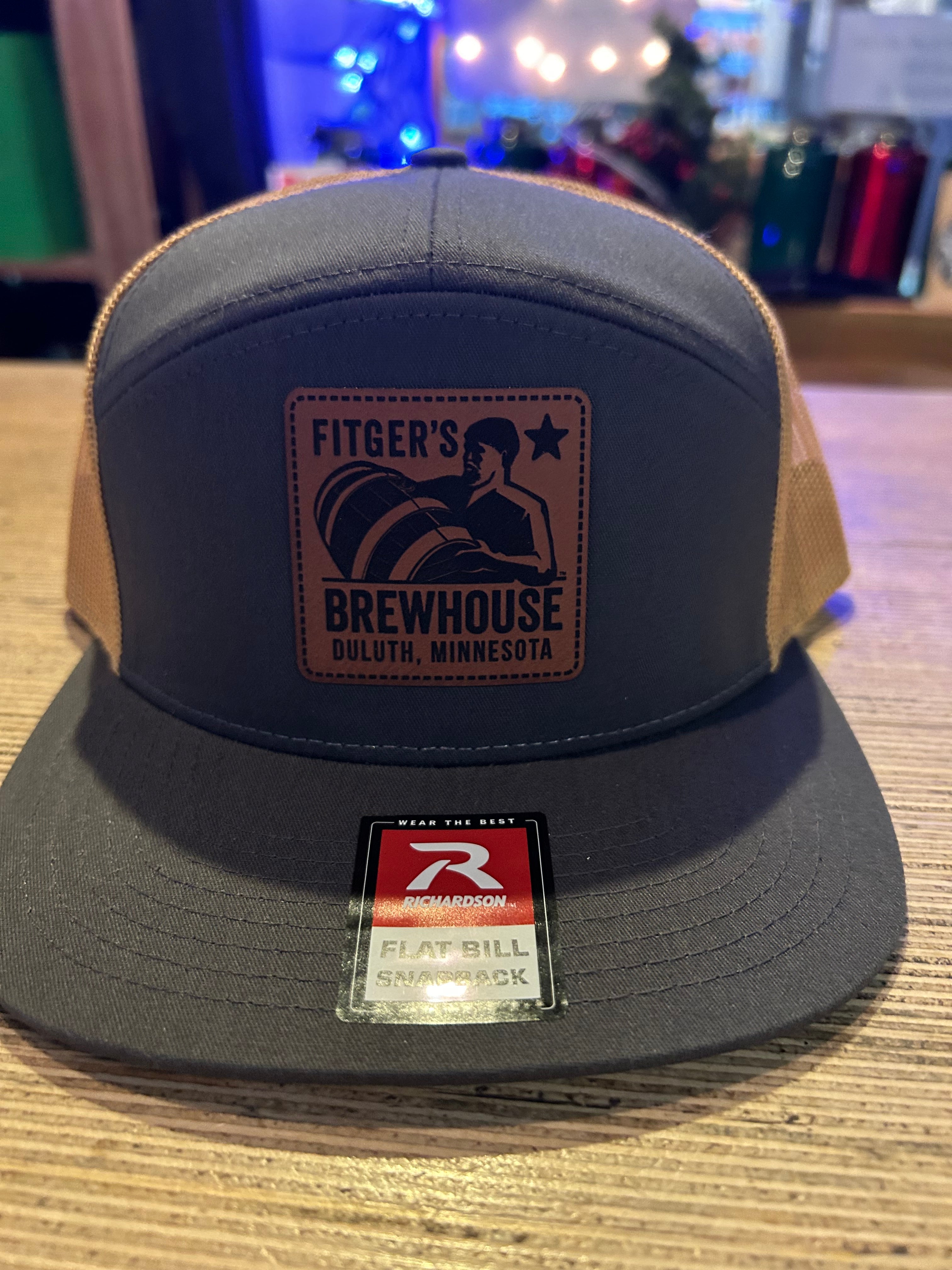 New 6 panel Trucker Hat (grey front and yellow back)