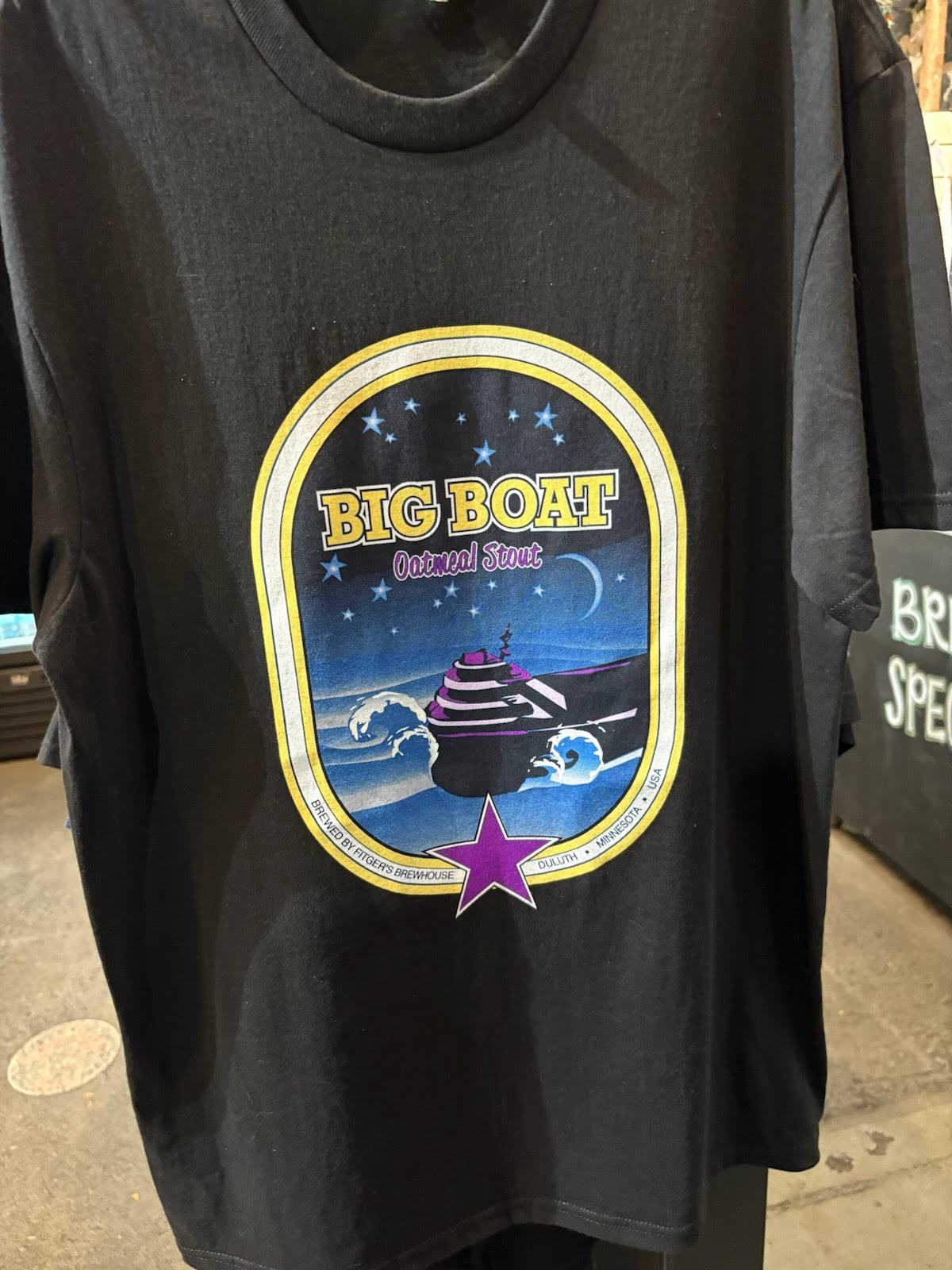 New Brewhouse Big Boat Oatmeal Stout t-shirt
