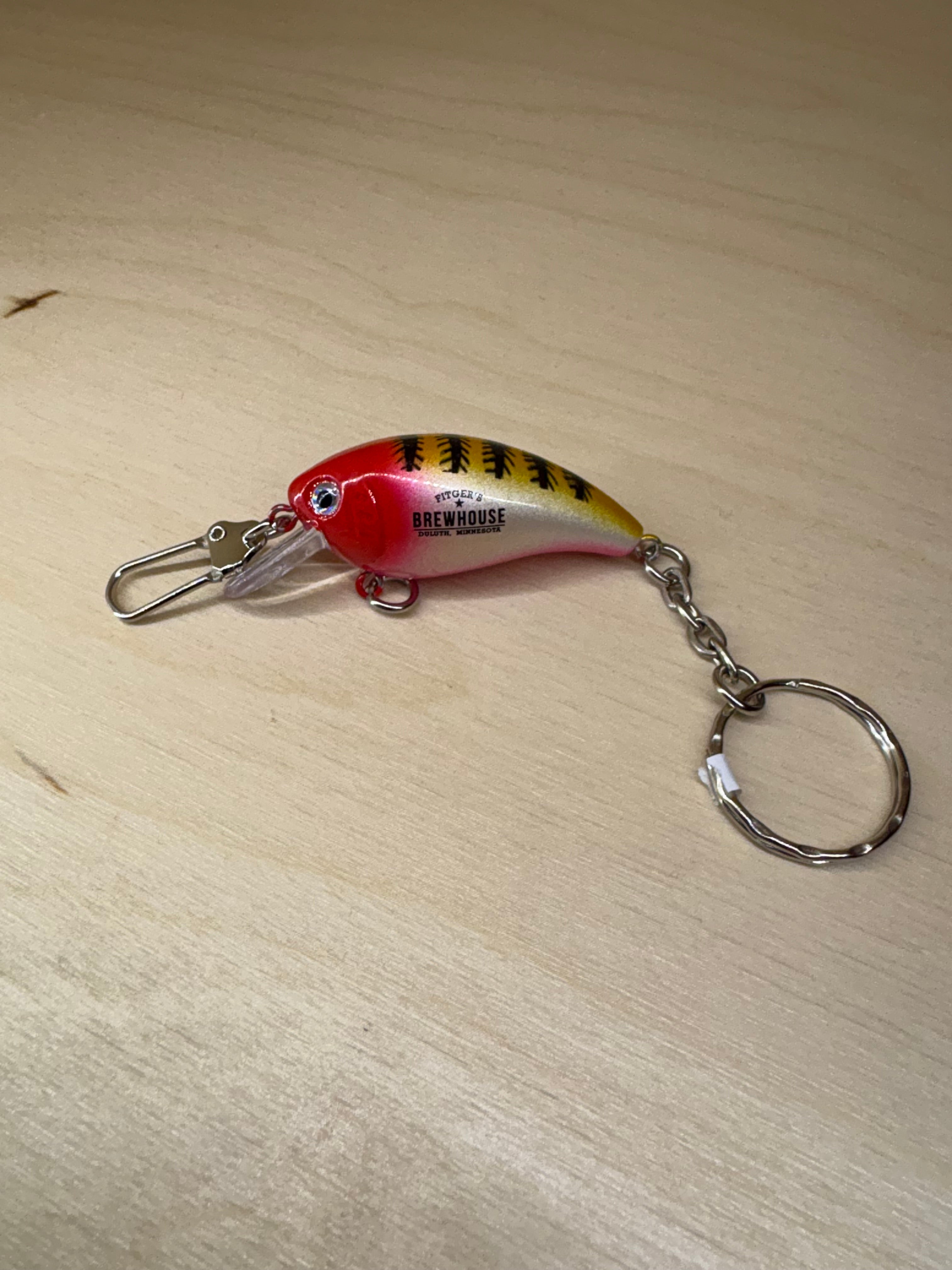 NEW Fitgers Brewhouse Fish lure key chain