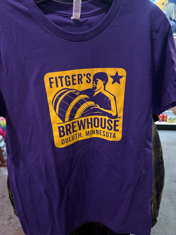 Brewhouse Kegman T-Shirt (Purple) Vikings
