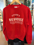 New red Crew Sweatshirt with Fitgers Brewhouse logo on front (Copy)