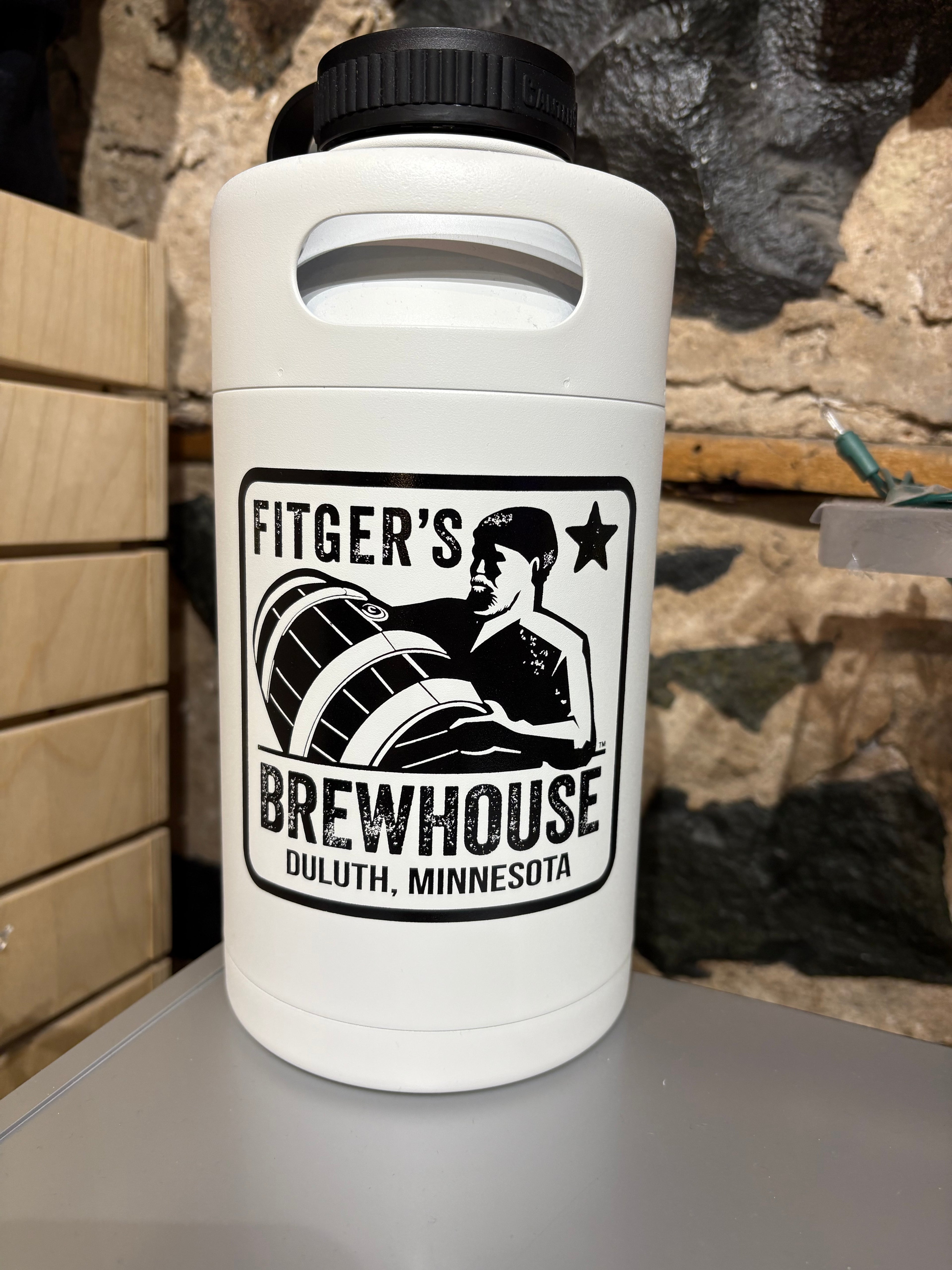 Stainless Steel Growlers (64oz) - WHITE