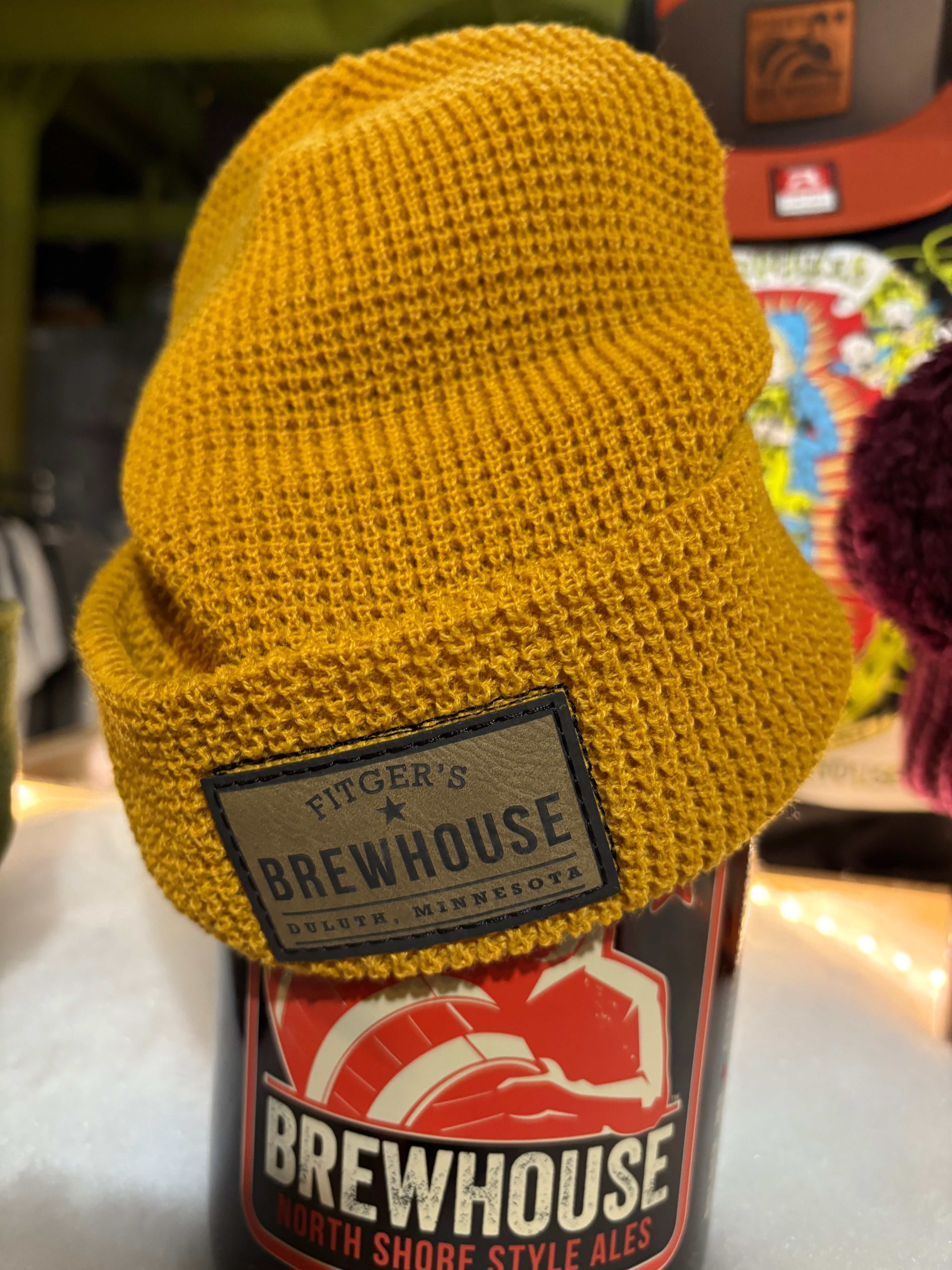 New Brewhouse camel beanie