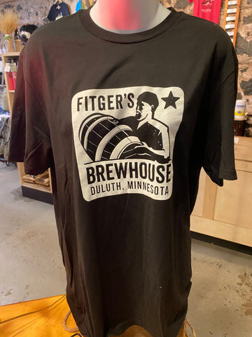 Fitger's Brewhouse Kegman T-Shirt- Black