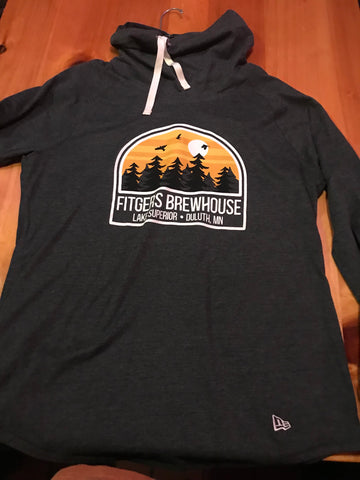 Fitgers Brewhouse Sunset Ladies Cowl light weight sweat shirt-