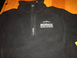1/4 zip fleece pull over ( black and grey)