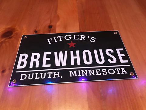 Fitger's Brewhouse small tin sign